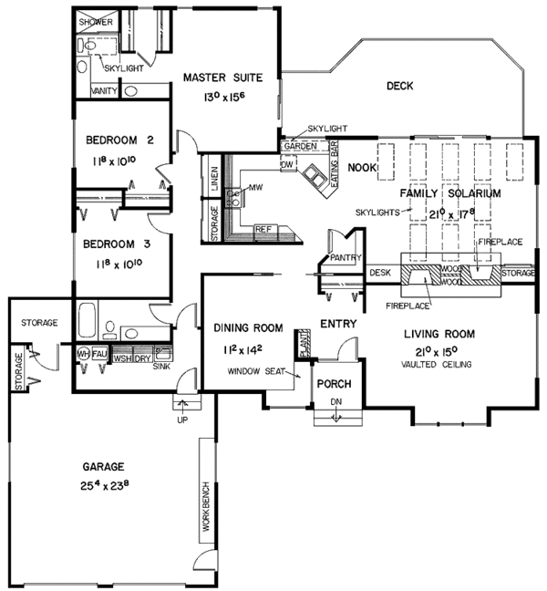Dream House Plan - Country Floor Plan - Main Floor Plan #60-975
