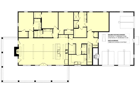 Floor Plan - Other Floor for Barndominium House Plan #430-363 - 4 bed, 3.5 bath