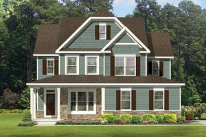 House Plan Design - Colonial Exterior - Front Elevation Plan #1010-130