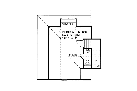 Floor Plan - Other Floor 1 for European House Plan #17-2711 - 3 bed, 2 bath