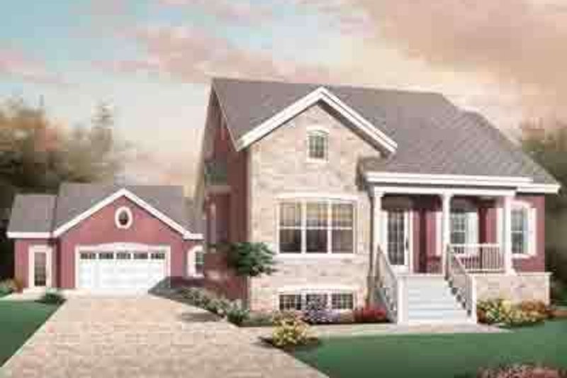 Dream House Plan - European Exterior - Front Elevation Plan #23-637