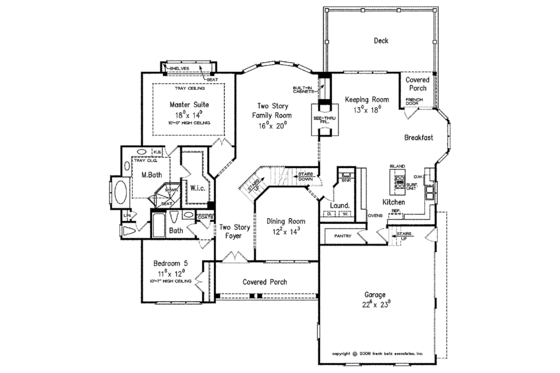 Floor Plan - Main Floor for Country House Plan #927-414 - 5 bed, 4 bath