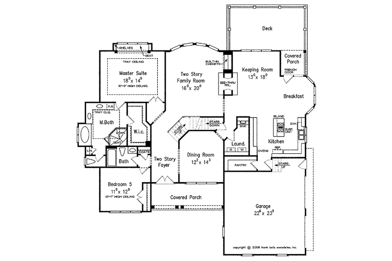 House Plan Design - Floor Plan - Main Floor for Country House Plan #927-414 - 5 bed, 4 bath