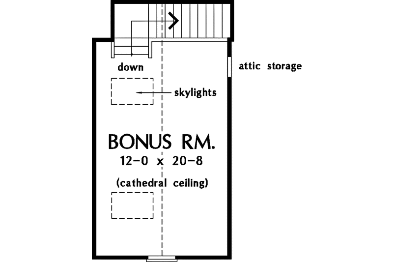 Home Plan - Floor Plan - Upper Floor for Ranch House Plan #929-385 - 3 bed, 2 bath