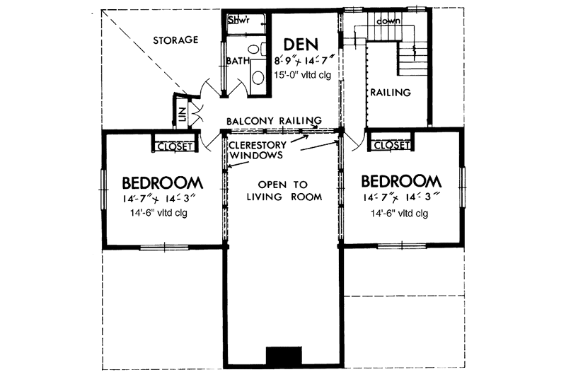 Home Plan - Floor Plan - Main Floor for Prairie House Plan #320-1204 - 3 bed, 2.5 bath