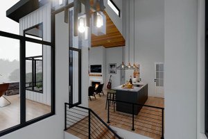 Interior - Kitchen 2 for Contemporary House Plan #932-1266 - 3 bed, 4 bath