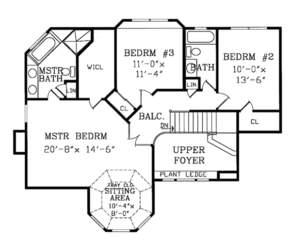 Dream House Plan - Victorian Floor Plan - Upper Floor Plan #314-188