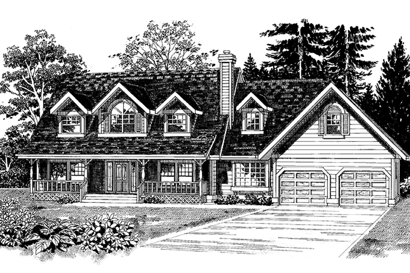 Dream House Plan - Country Exterior - Front Elevation Plan #47-826