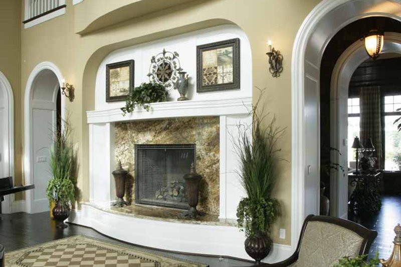 Architectural House Design - Interior - Family Room 1 for Prairie House Plan #132-354 - 4 bed, 6 bath