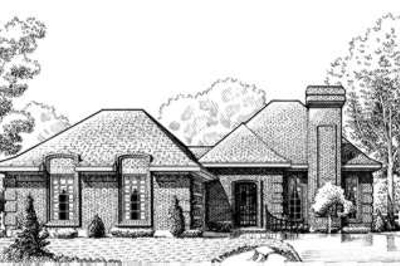 Dream House Plan - European Exterior - Front Elevation Plan #410-320