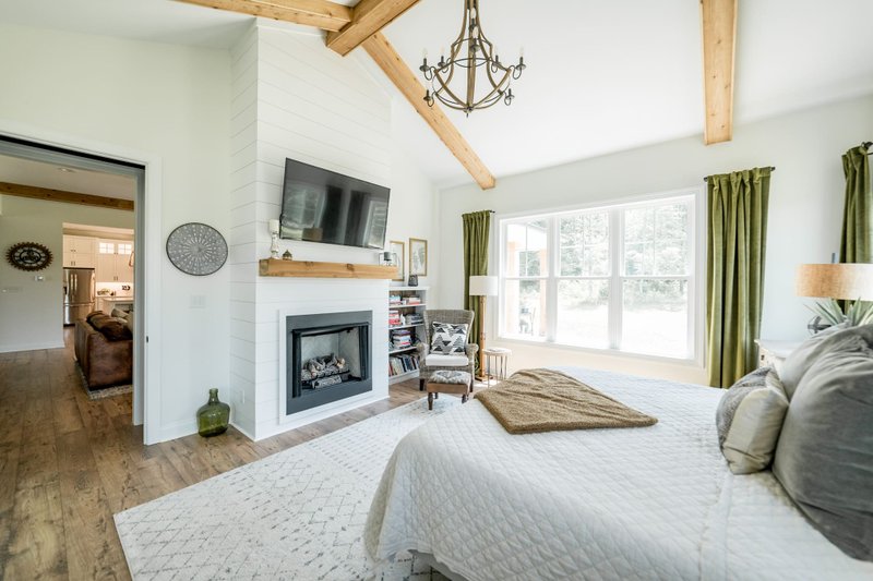 Architectural House Design - Interior - Master Bedroom 1 for Farmhouse House Plan #1116-1 - 4 bed, 4 bath