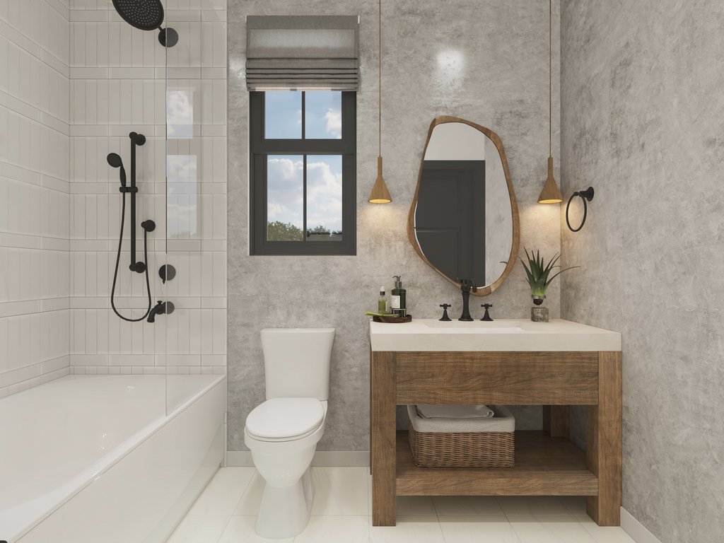 Interior - Bathroom 1 for Barndominium House Plan #1070-270 - 1 bed, 1 bath
