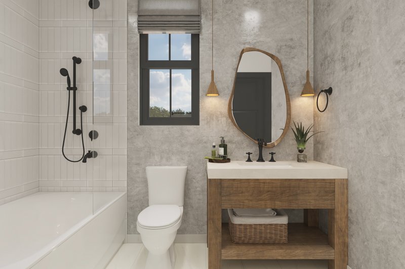 House Blueprint - Interior - Bathroom 1 for Barndominium House Plan #1070-270 - 1 bed, 1 bath