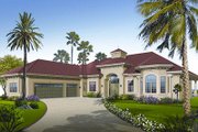 Mediterranean Style House Plan - 4 Beds 2.5 Baths 3667 Sq/Ft Plan #23-788 