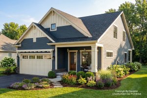 Craftsman Exterior - Front Elevation Plan #51-1338