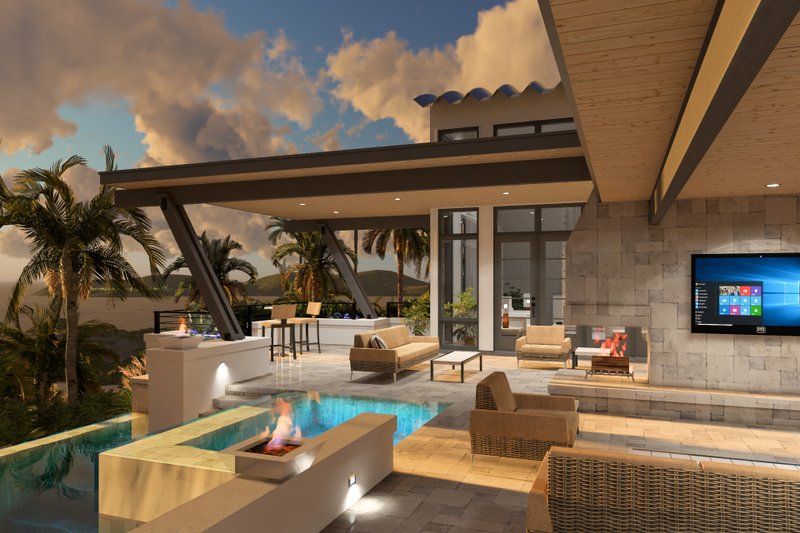 House Design - Exterior - Outdoor Living for Barndominium House Plan #120-283 - 3 bed, 2 bath