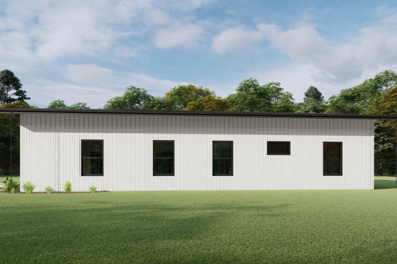 Dream House Plan - Exterior - Other Elevation 4 for Barndominium House Plan #1092-30 - 3 bed, 2.5 bath