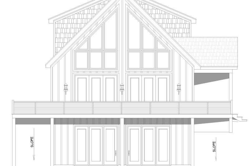 Architectural House Design - Exterior - Other Elevation for Country House Plan #932-1384 - 3 bed, 2.5 bath