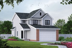House Blueprint - Traditional Exterior - Front Elevation Plan #20-1525