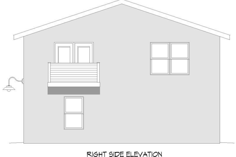 Dream House Plan - Exterior - Other Elevation 1 for Contemporary House Plan #932-912, 1 bath
