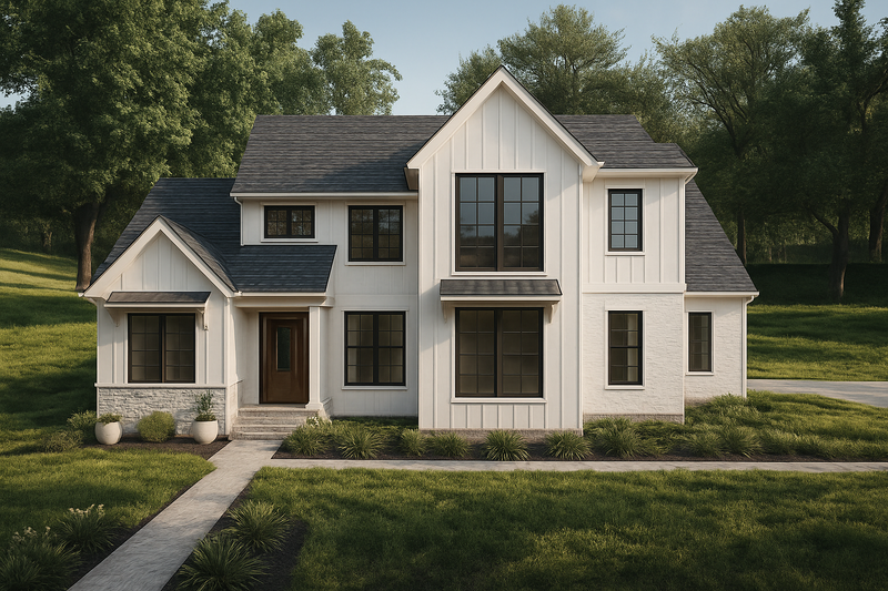 House Blueprint - Photo 11 for Farmhouse House Plan #1109-20 - 4 bed, 3 bath