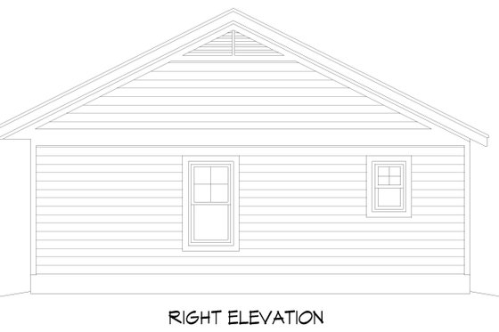 Exterior - Other Elevation 1 for Country House Plan #932-1424 - 2 bed, 2 bath