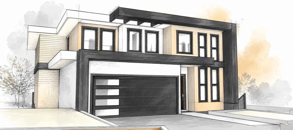Exterior - Other Elevation 3 for Contemporary House Plan #1101-70 - 3 bed, 3.5 bath
