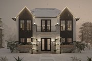 European Style House Plan - 3 Beds 2.5 Baths 1754 Sq/Ft Plan #455-711 Exterior 
