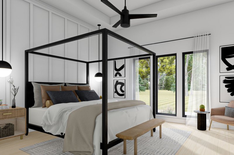 House Plan Design - Interior - Master Bedroom for Barndominium House Plan #455-240 - 3 bed, 2.5 bath
