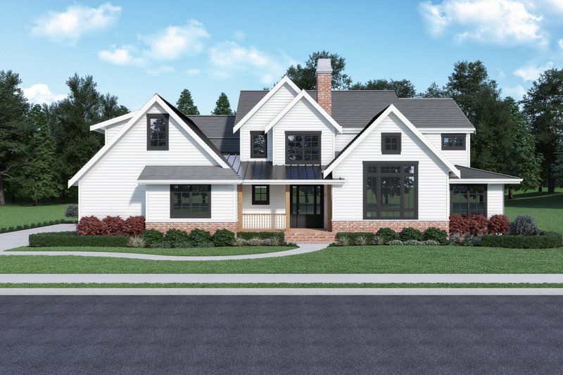 Home Plan - Farmhouse Exterior - Front Elevation Plan #1070-92