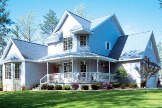 Exterior - Front Elevation for Traditional House Plan #312-300 - 4 bed, 3.5 bath