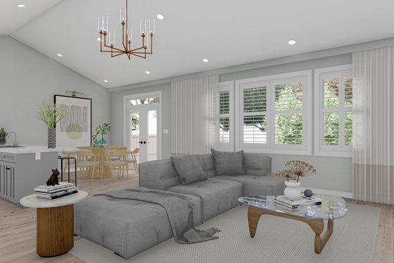 Interior - Family Room for Traditional House Plan #1060-204 - 6 bed, 4 bath