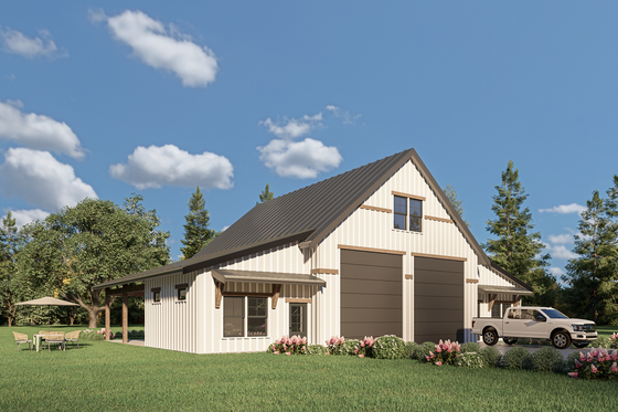 Exterior - Other Elevation 4 for Barndominium House Plan #1070-173 - 2 bed, 1 bath
