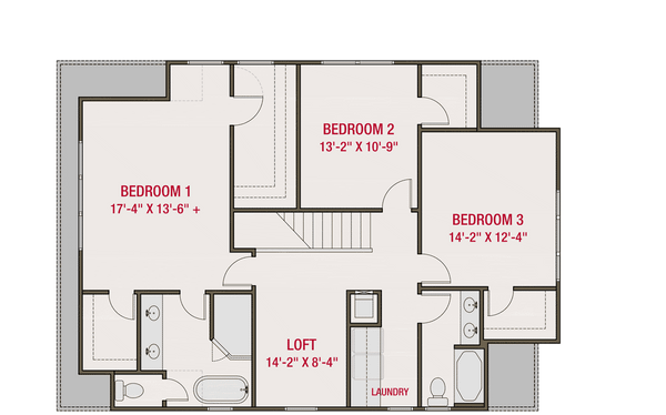 Dream House Plan - Farmhouse Floor Plan - Upper Floor Plan #461-93