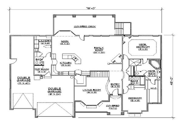 House Plan Design - European Floor Plan - Main Floor Plan #5-279
