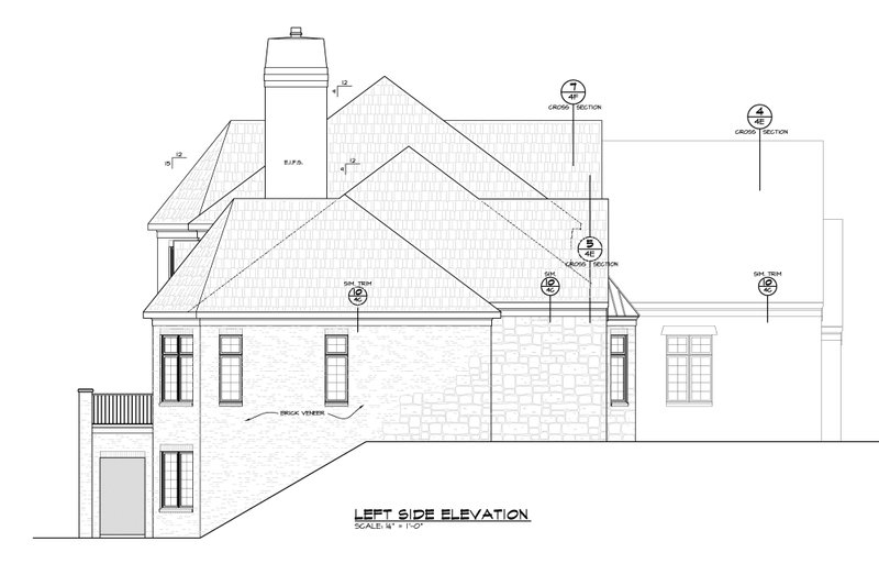 Dream House Plan - Exterior - Other Elevation for European House Plan #20-2388 - 4 bed, 4.5 bath
