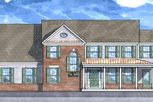 House Blueprint - Country Exterior - Front Elevation Plan #1029-17