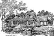 Country Style House Plan - 3 Beds 2.5 Baths 1898 Sq/Ft Plan #929-96 