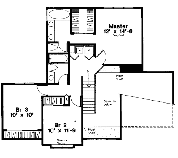 House Plan Design - Country Floor Plan - Upper Floor Plan #300-107