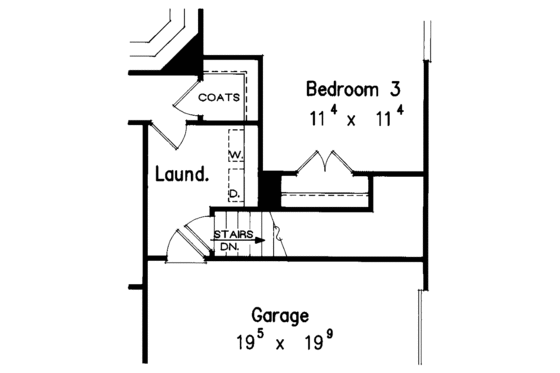 Floor Plan - Other Floor for Classical House Plan #927-58 - 3 bed, 2 bath