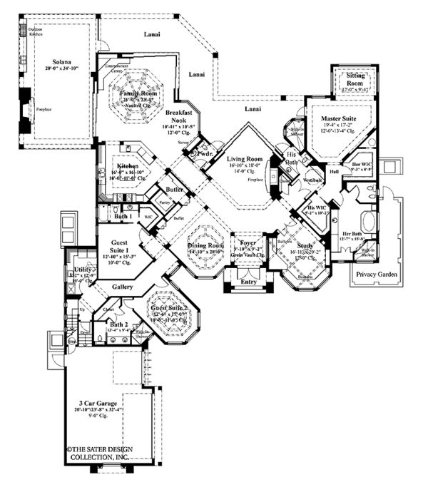 Dream House Plan - Mediterranean Floor Plan - Main Floor Plan #930-314