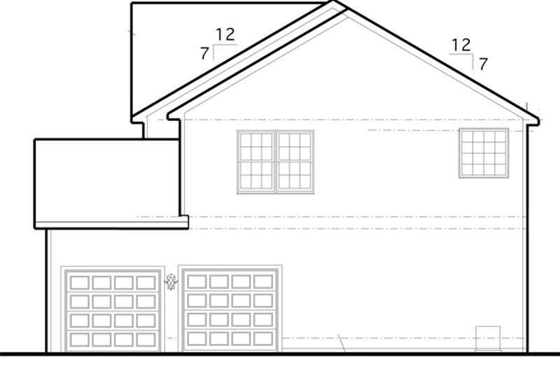 Architectural House Design - Exterior - Other Elevation for Traditional House Plan #1053-55 - 4 bed, 3 bath
