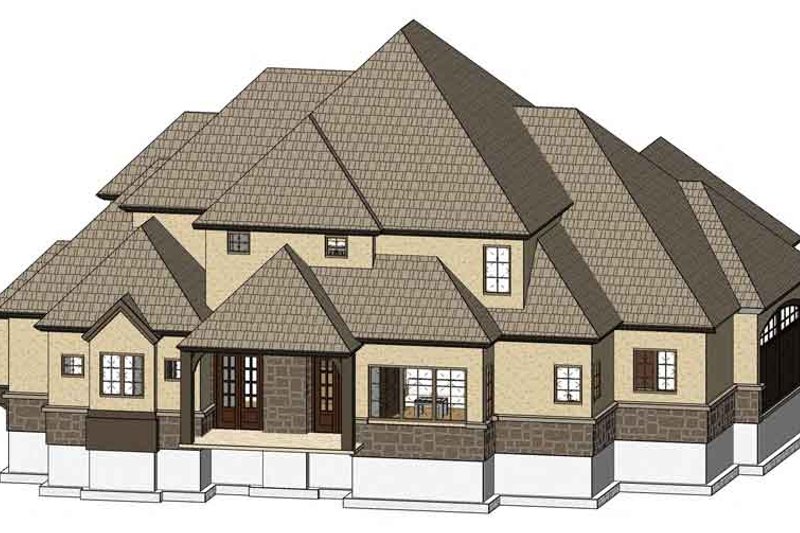House Plan Design - Exterior - Rear Elevation 1 for Country House Plan #937-33 - 4 bed, 3 bath