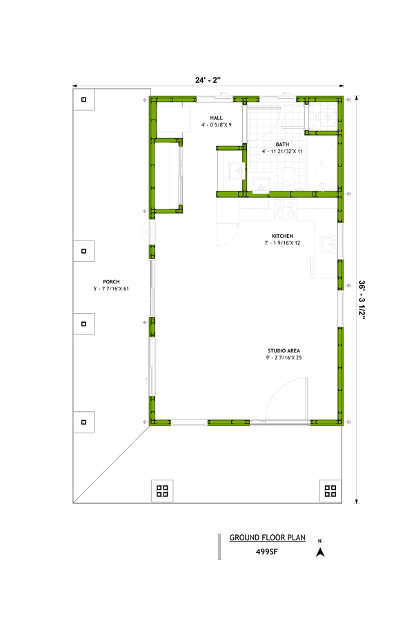 Home Plan - Craftsman Floor Plan - Main Floor Plan #1106-23