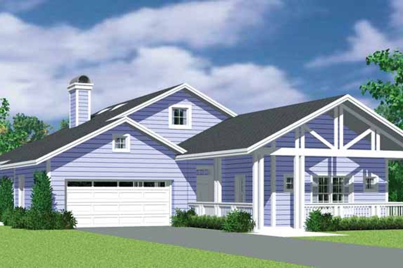 Architectural House Design - Craftsman Exterior - Front Elevation Plan #72-1137