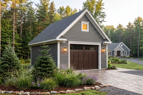 Exterior - Front Elevation 3 for Country House Plan #23-2455, 0 bath