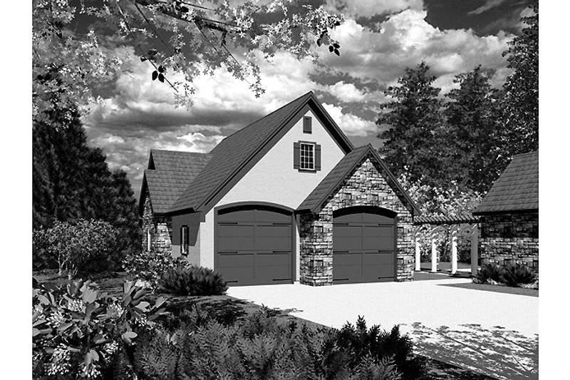 Dream House Plan - European Exterior - Front Elevation Plan #48-818