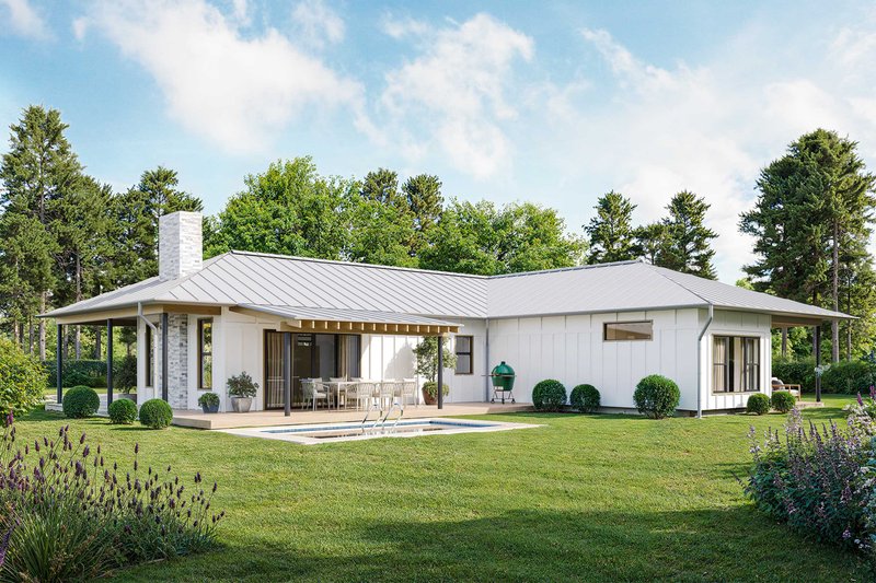 Dream House Plan - Exterior - Rear Elevation for Farmhouse House Plan #924-28 - 3 bed, 2.5 bath