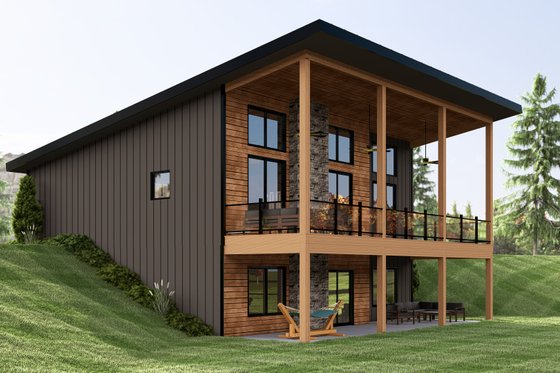 Exterior - Other Elevation for Modern House Plan #1064-319 - 2 bed, 2 bath