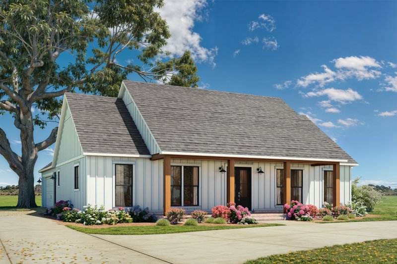 Farmhouse Style House Plan - 3 Beds 2.5 Baths 1872 Sq/Ft Plan #1074-122